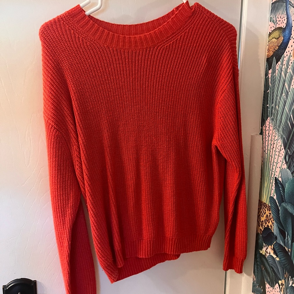 American Eagle red sweater